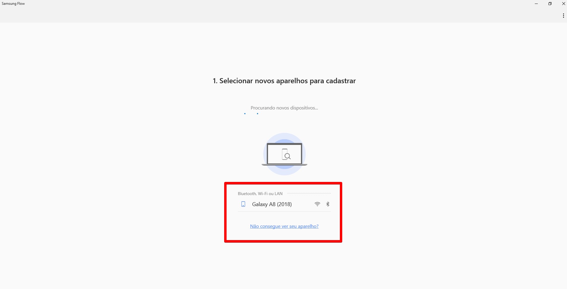 O Samsung Flow permite conectar seu notebook a outros aparelhos da Samsung que tiver em casa (Fonte: Samsung Flow/Reprodução)