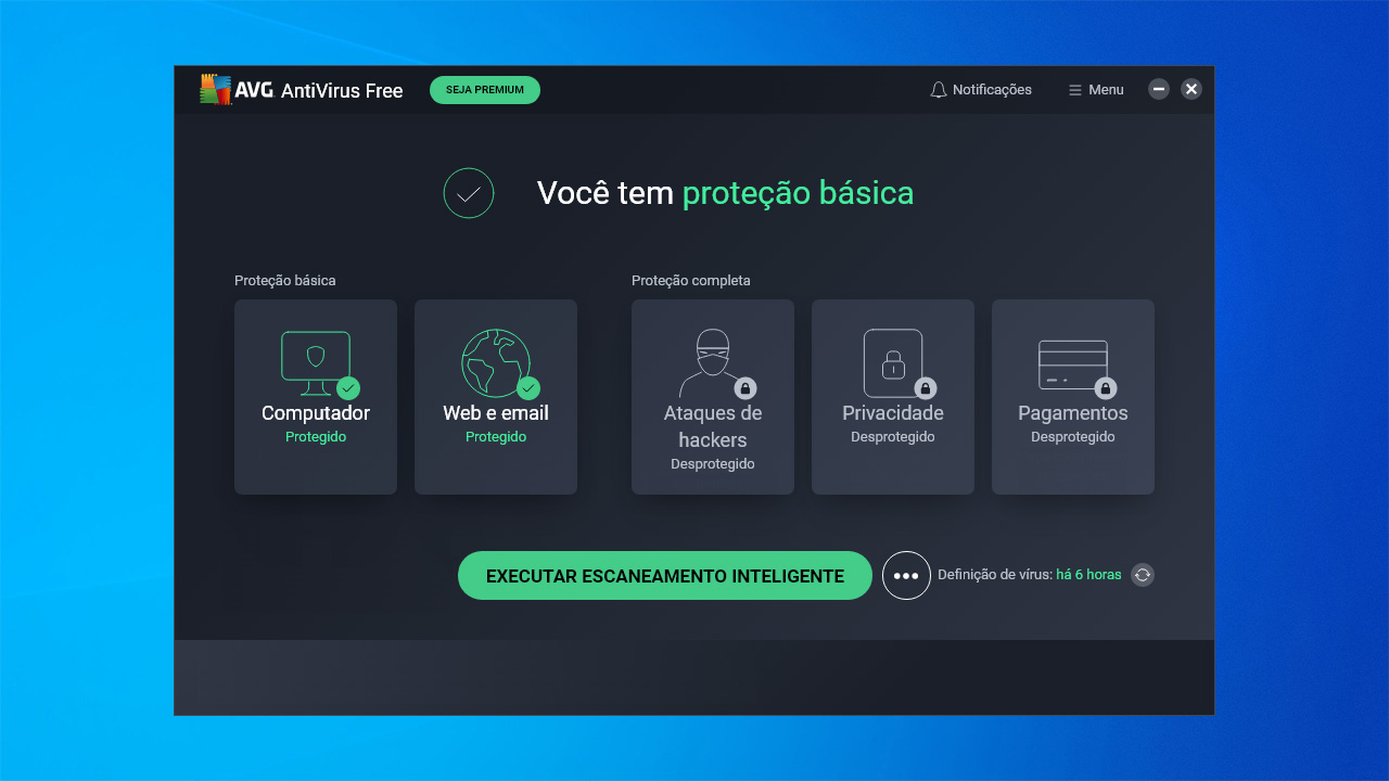 Instale um antivírus em seu computador se estiver com o PC lento e travando sem motivo, o que pode indicar a presença de programas maliciosos (Reprodução: Redação Zoom)