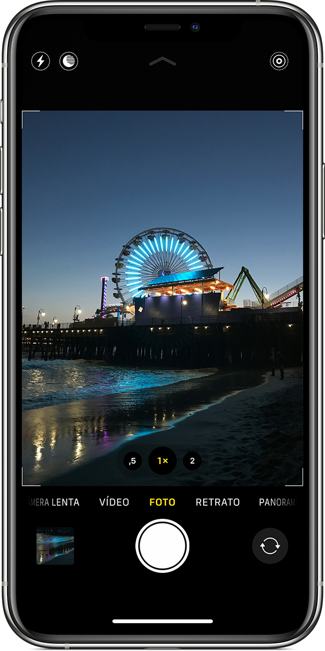 Como colocar vídeo na tela de bloqueio: veja se o botão Live Photo está ativado (Foto: Divulgação / Apple)