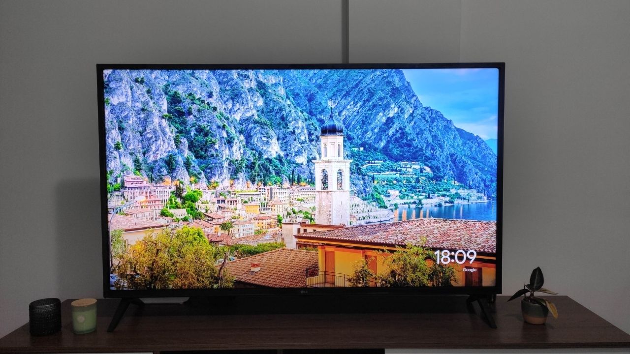 Descanso de tela do Chromecast 3, do Google (Foto: Arquivo pessoal/Gabrielle Nunes)