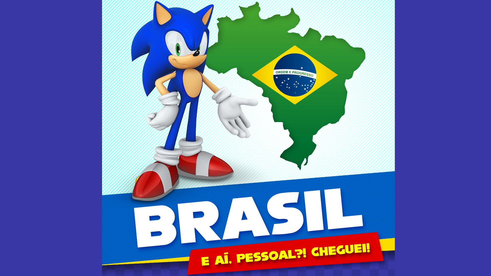 As redes sociais de Sonic já estão no ar e com conteúdos em português! (Fonte: Divulgação)