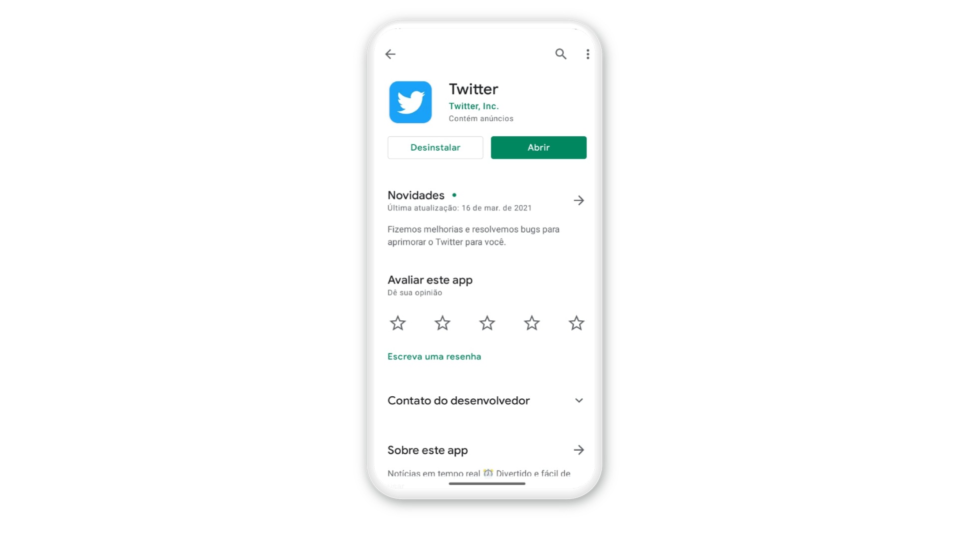 Como mudar o @ do Twitter: no iPhone: baixe o app do Twitter na Play Store se tiver Android (Foto: Arte/Zoom)