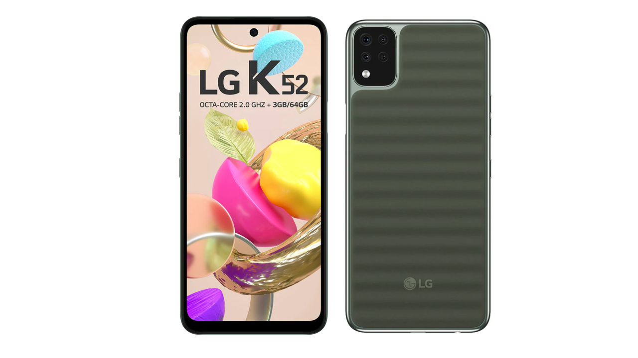 Design do LG K52. (Foto: Divulgação/LG)