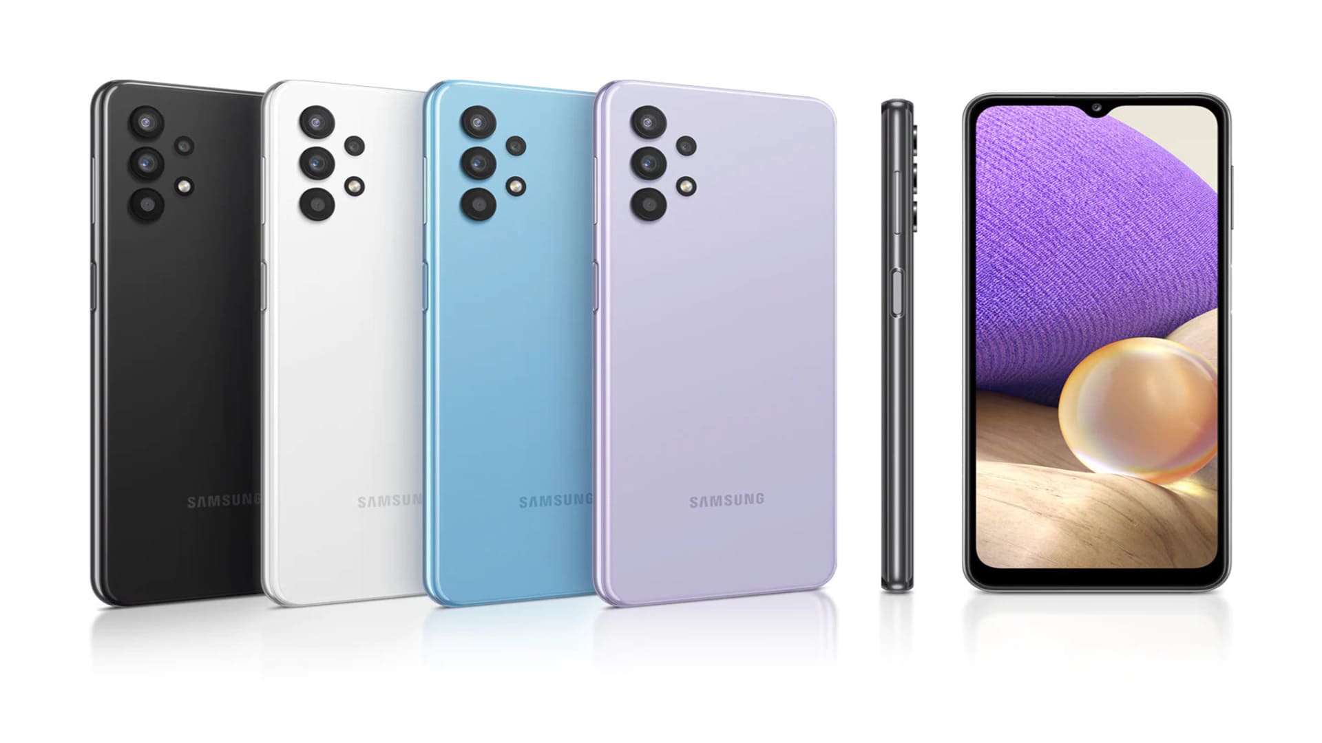 A32 5G se destaca por compatibilidade com 5G e quatro câmeras frontais (Foto: Divulgação/Samsung)