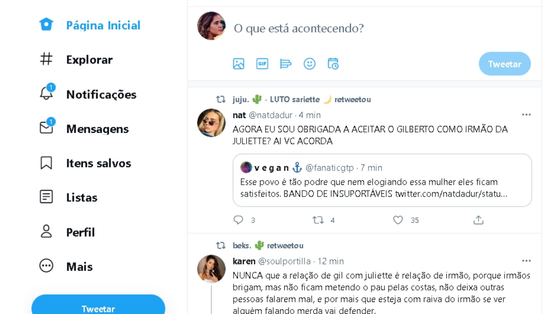 Vá em perfil para mudar a capa para Twitter (Foto: Arte / Zoom)