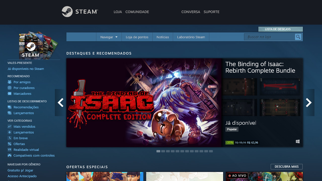 Aprenda como pedir reembolso na Steam caso tenha comprado um game e deseje devolvê-lo por algum motivo (Reprodução: Redação Zoom)