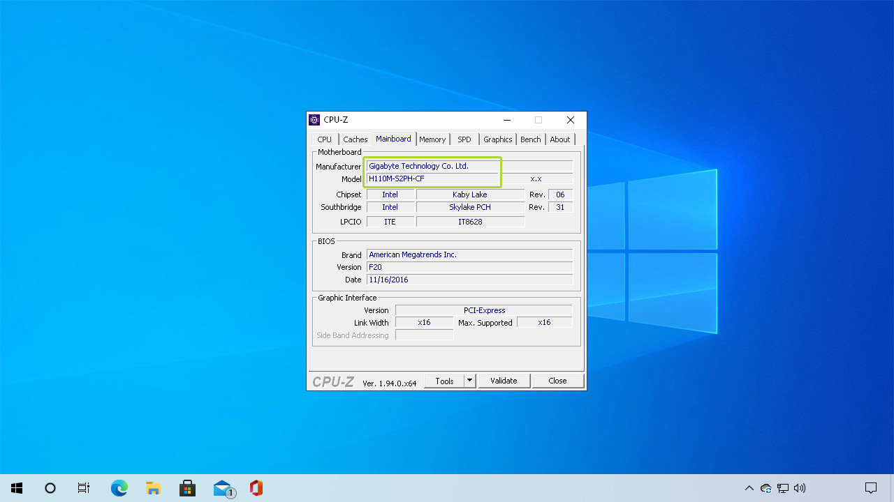 O CPU-Z é um software útil para explorar as configurações de seu PC, como saber o modelo da placa-mãe (Reprodução: Redação Zoom)