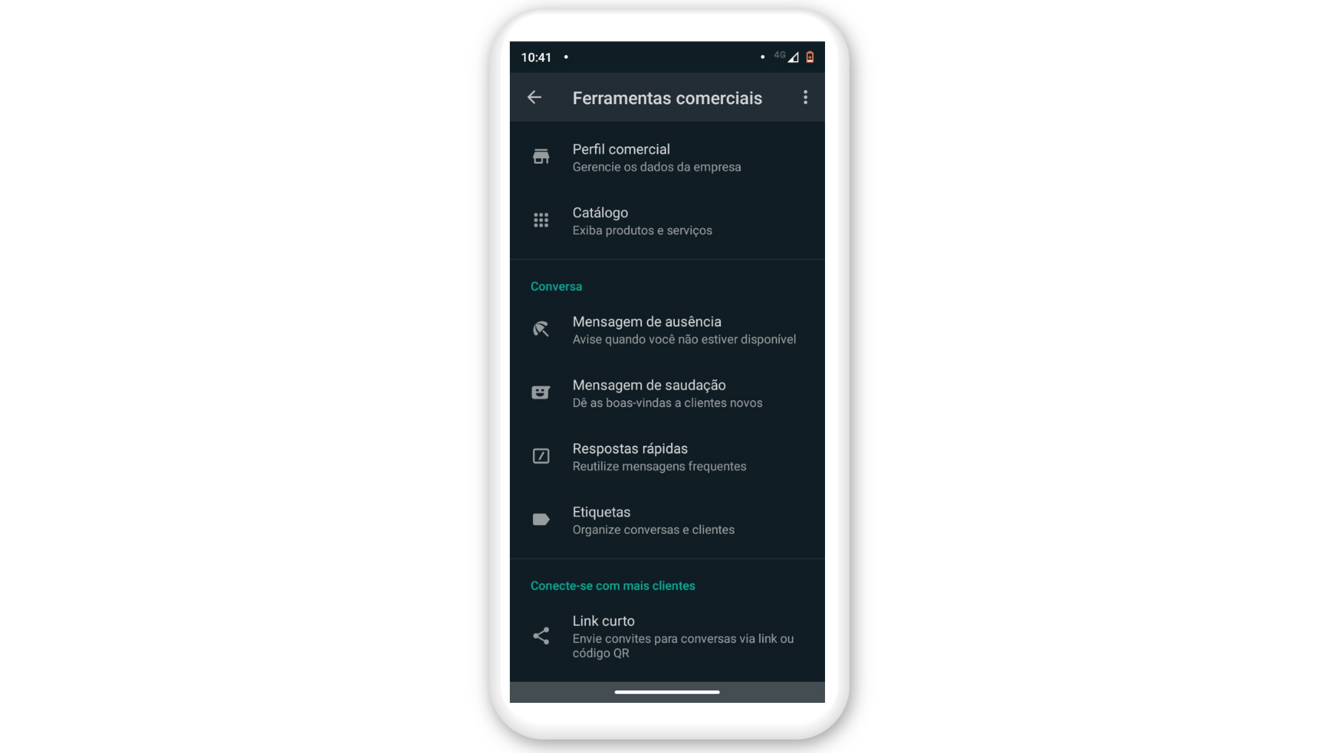 Escolha entre três opções de mensagem automática WhatsApp (Foto: Arte / Zoom)