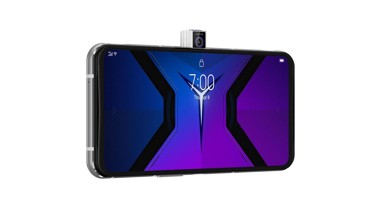 Câmera frontal do Lenovo Legion Phone Duel 2. (Foto: Divulgação/Lenovo)