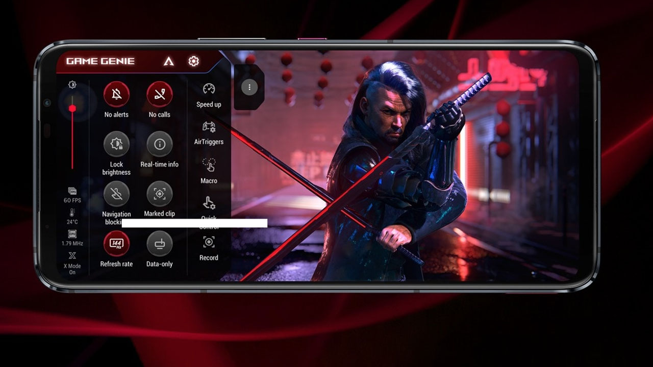 Configurações do modo otimizado para jogos do Rog Phone 6. (Foto: Divulgação/Asus)