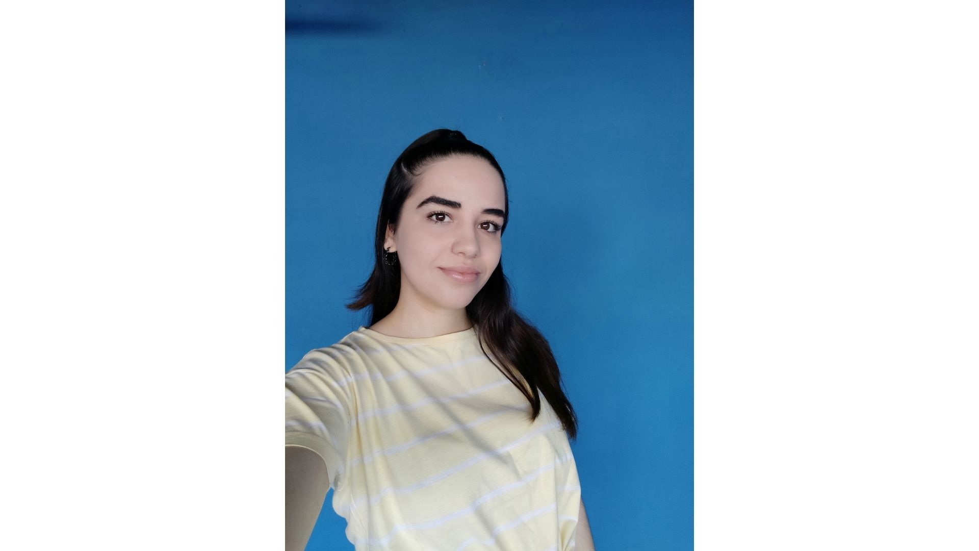 Selfie feita com o Redmi Note 8 (Foto: Aline Batista/Zoom)
