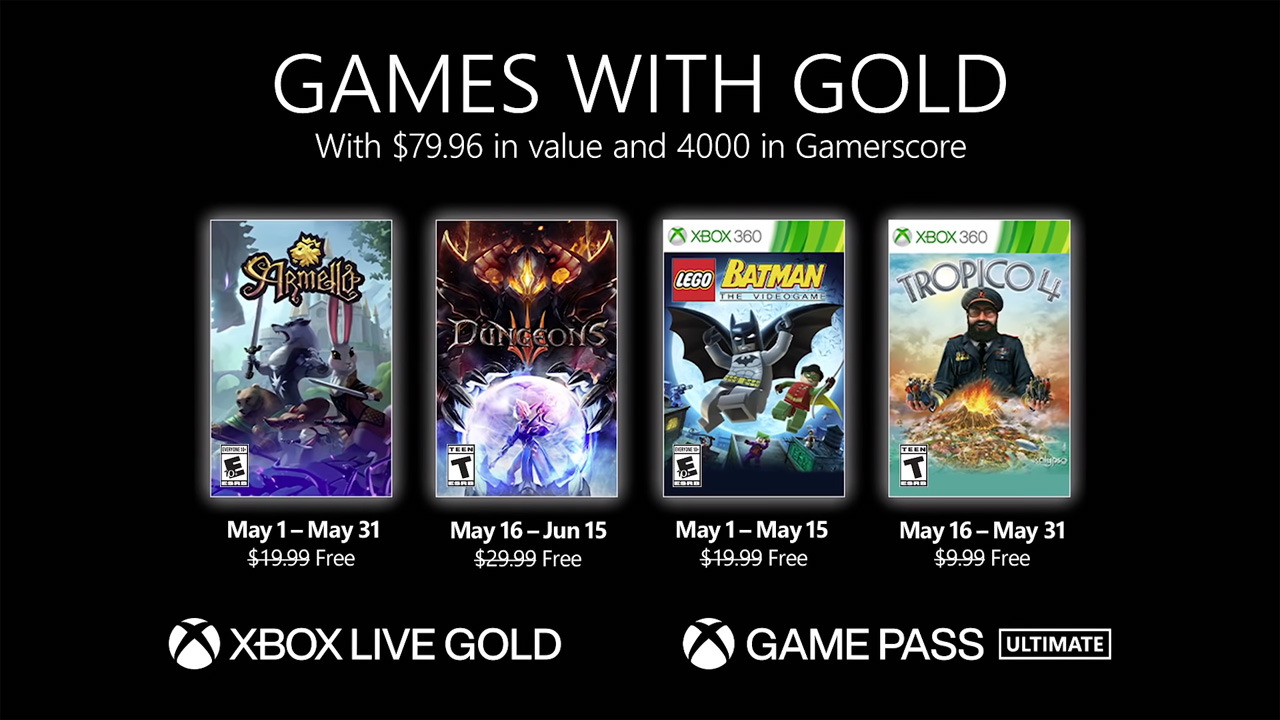 Confira os jogos do Games with Gold (Foto: Reprodução/Microsoft)