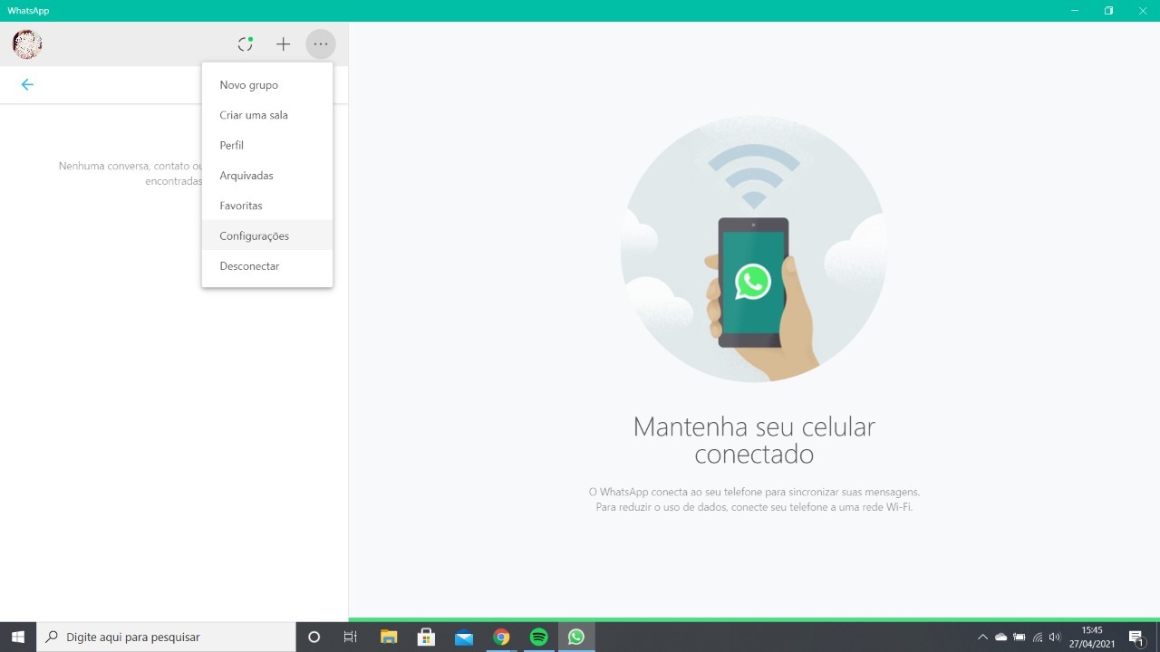 como deixar whatsapp preto no pc