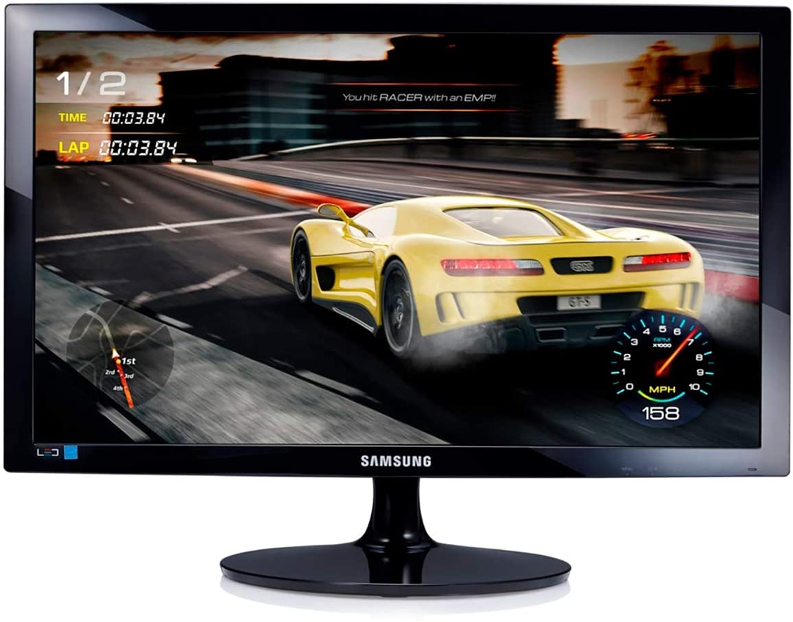 O Samsung LS24D332HSX é um monitor gamer barato com tempo de resposta de 1ms e entradas D-Sub, HDMI e DVI (Foto: Divulgação/Samsung)