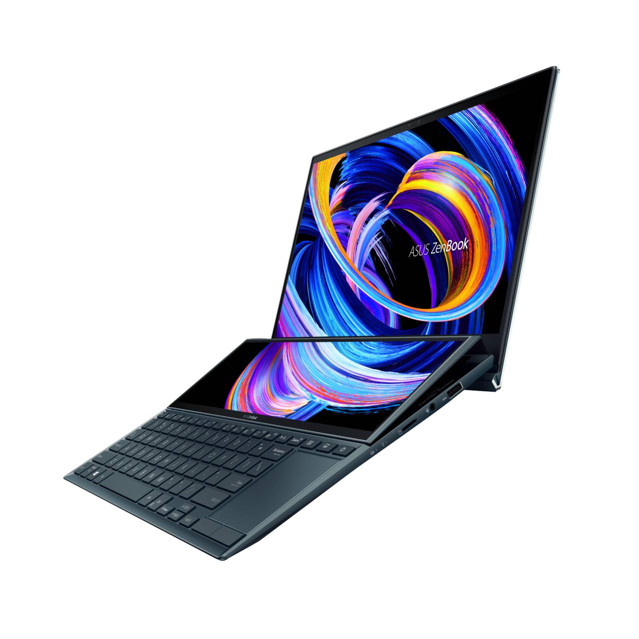 Com tela de toque em ambas as telas, se torna mais fácil realizar trabalhos criativos no Asus Zenbook Duo 14 (Fonte: Divulgação/Asus)