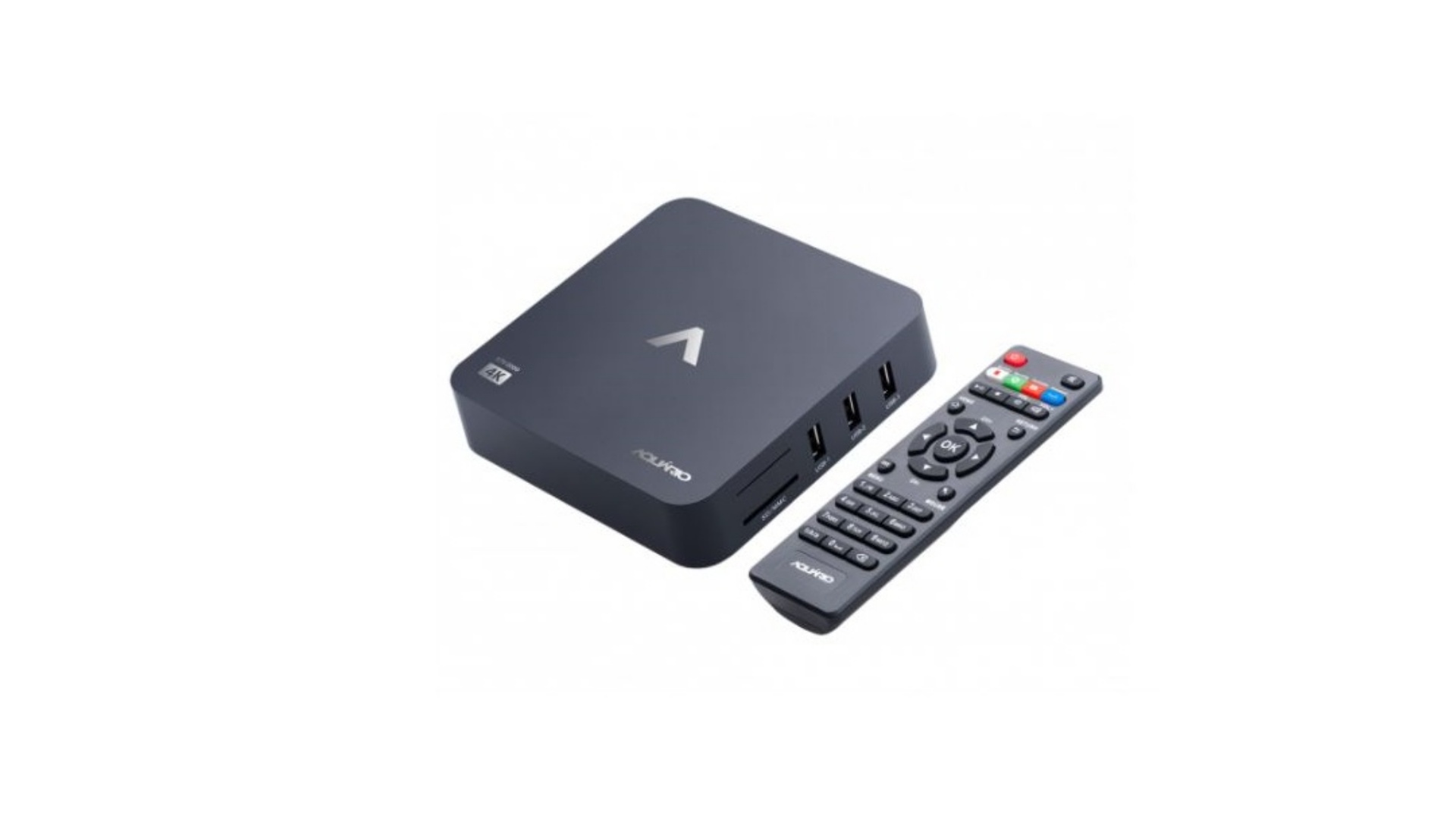 A TV Box Aquário STV-2000 é um aparelho 100% nacional e é compatível até mesmo com as TVs de tubo. (Imagem: Divulgação/Aquário)