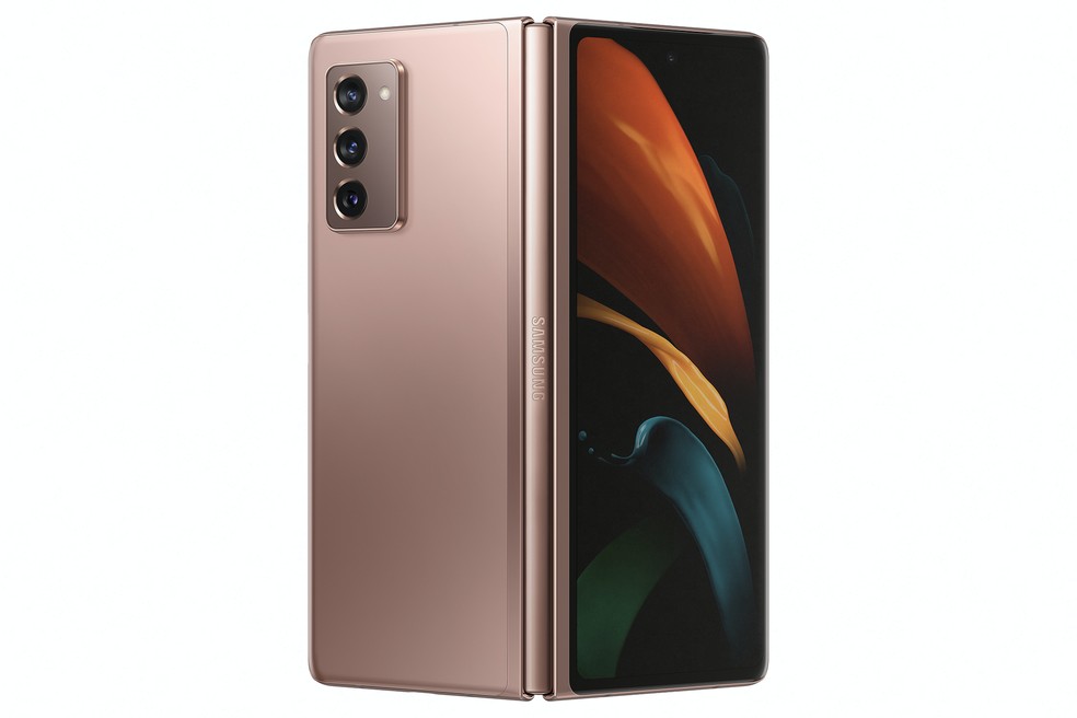 O Galaxy Z Fold 2 tem 12GB de memória RAM e 256 GB de mémoria interna. (Foto: Divulgação/Samsung)