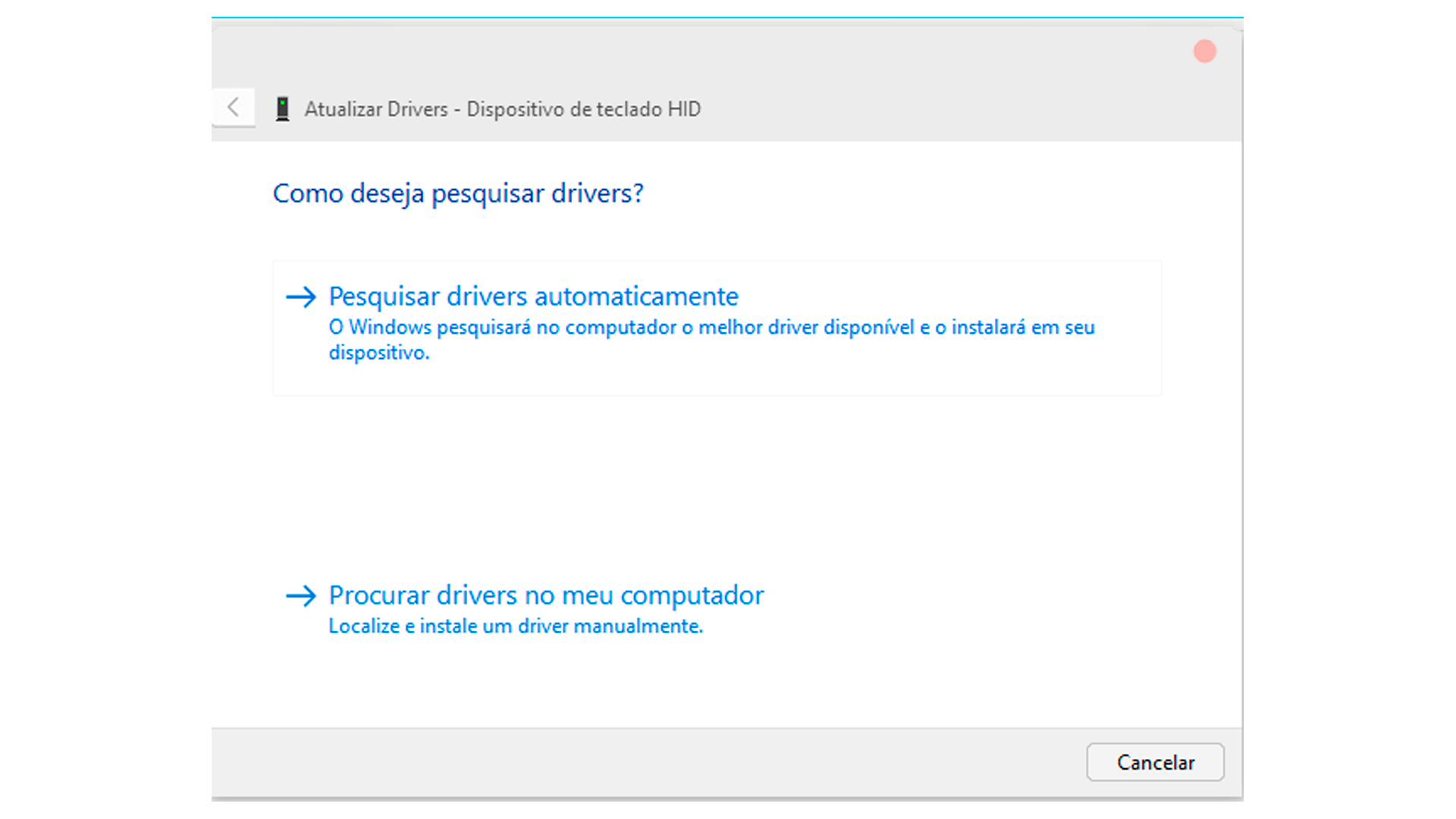 Essa opção irá atualizar drivers se disponível (Foto/Hugo Iwaasa)