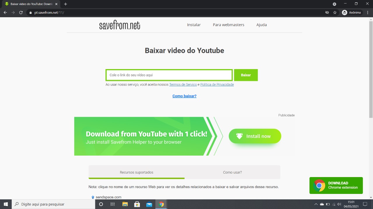 como fazer download de videos do youtube