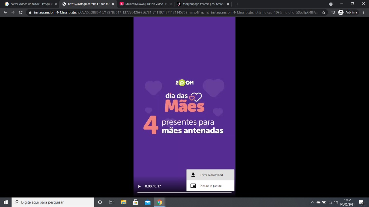 como fazer download de vídeo do facebook