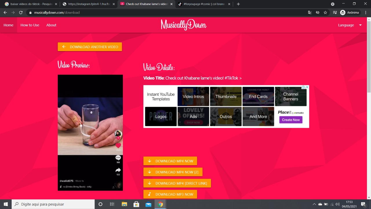 como fazer download