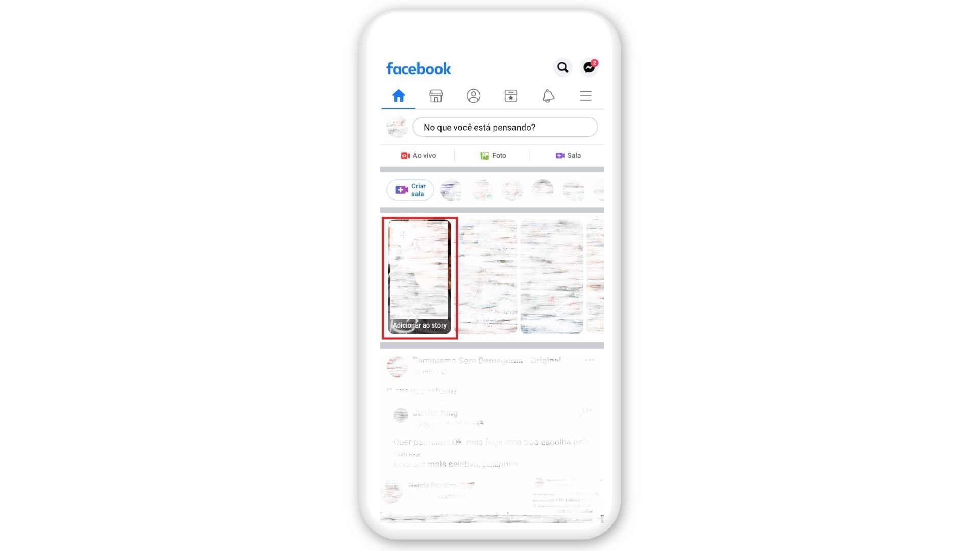 O processo de como colocar música nos stories é rápido no Facebook (Foto: Arte / Zoom)