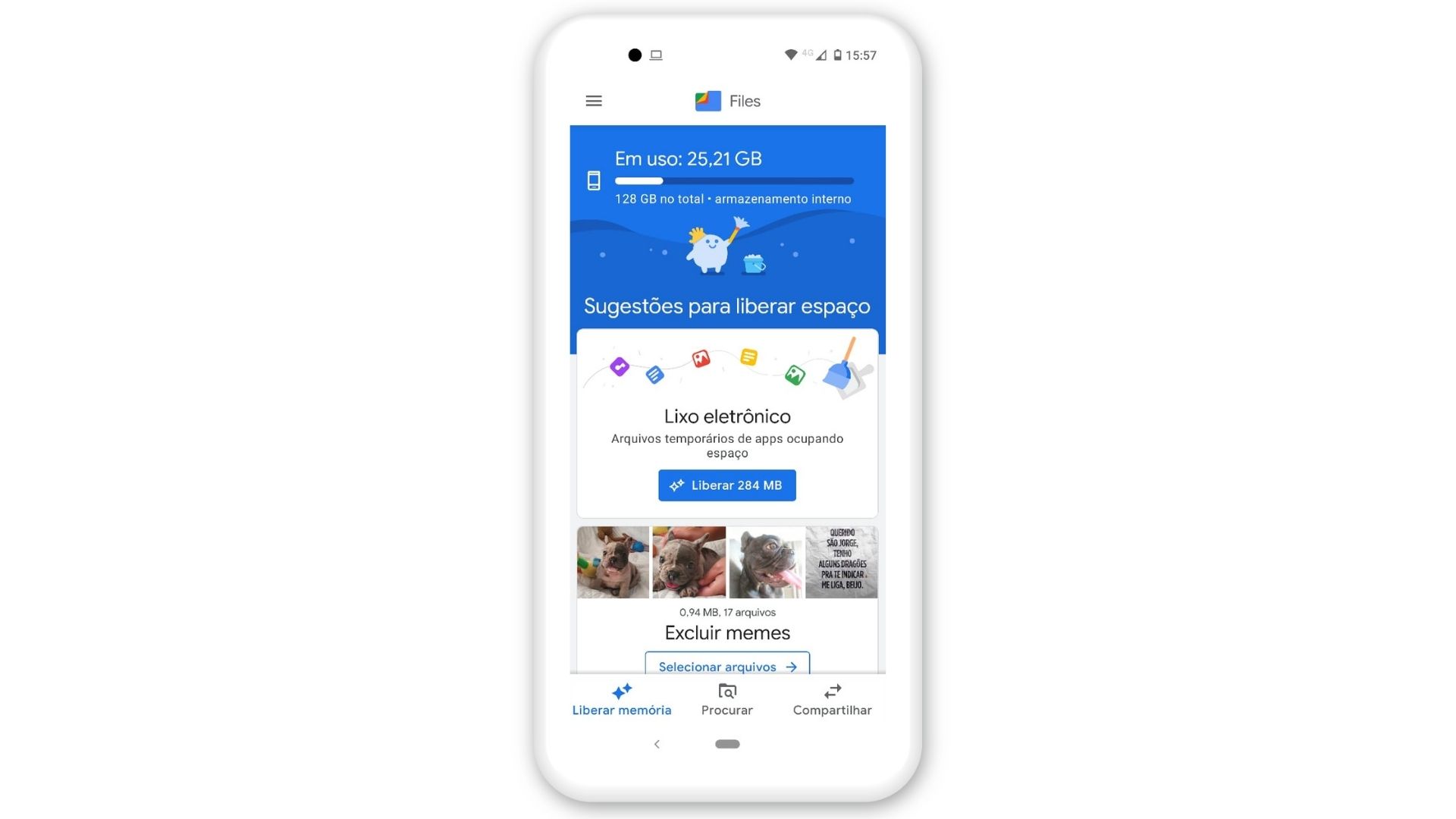 Como esvaziar a lixeira do celular? Baixe o Files na Play Store (Foto: Arte/Zoom)