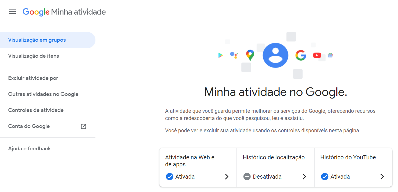 como apagar histórico google pc1