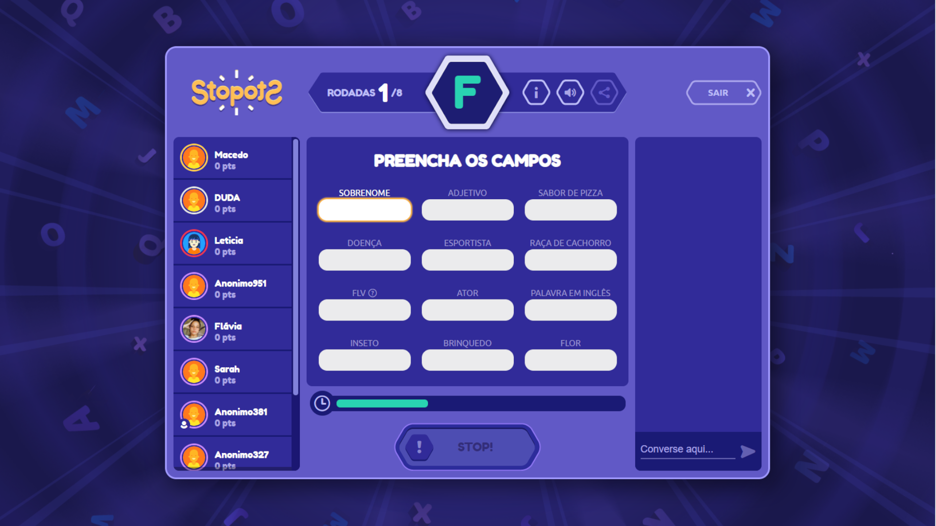 Teste sua memória e seu conhecimento com uma partida de StopotS (Foto: StopotS)