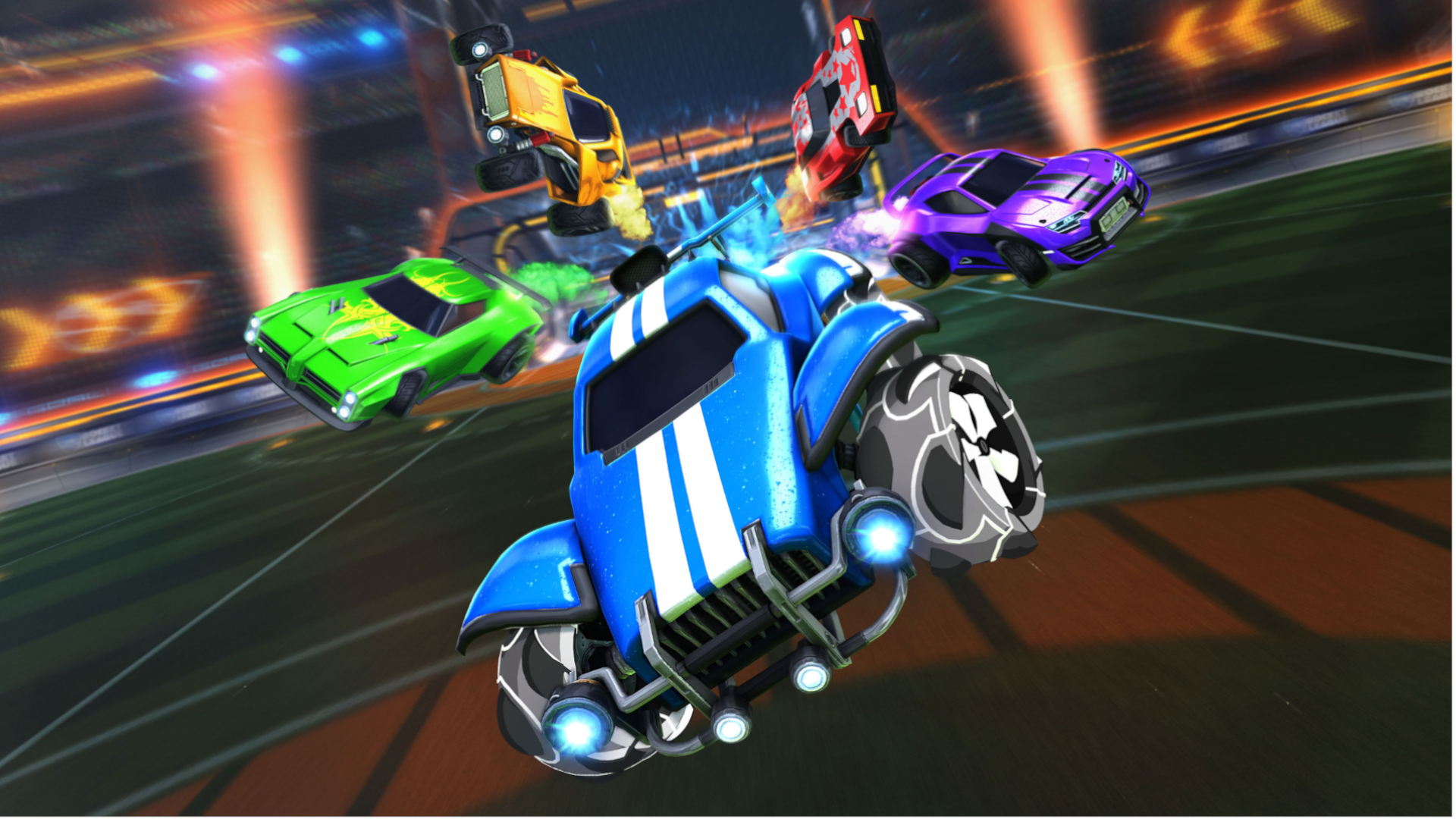 Rocket League mistura dois esportes populares em um jogo intenso (Foto: Divulgação/Psyonix)