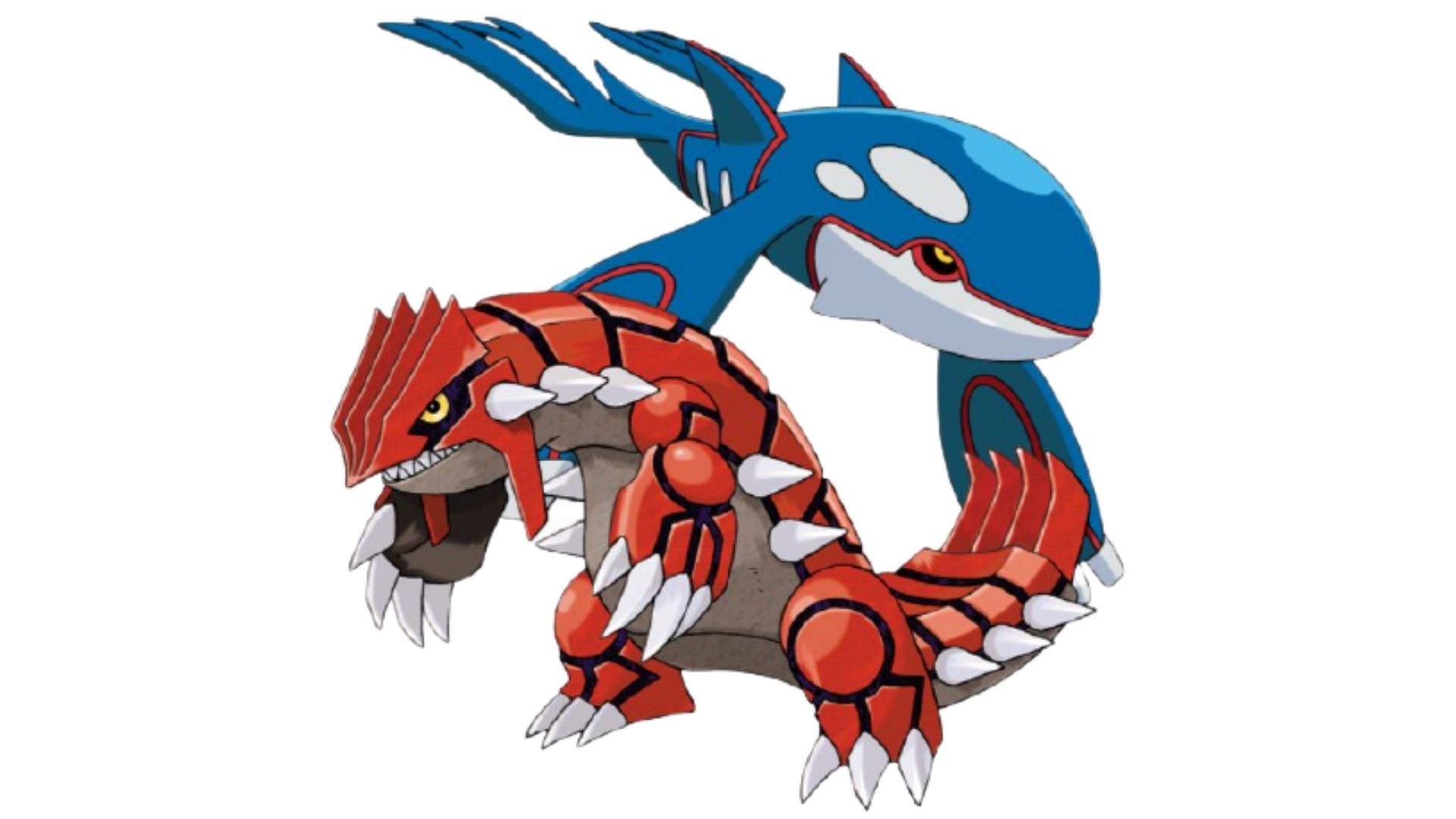 Groudon e Kyogre são os pokémons mais fortes da terceira geração, abaixo apenas do Rayquaza (Foto: Divulgação/Pokémon)