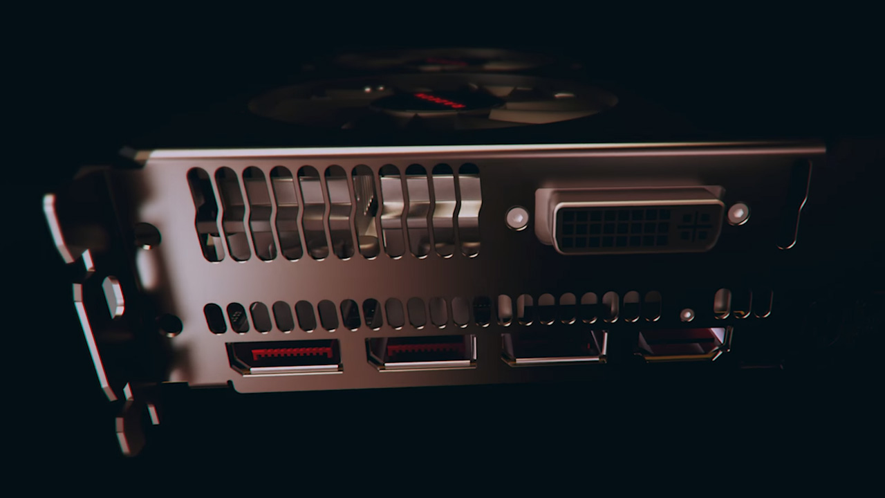 A AMD Radeon RX 570 possui saídas para HDMI, DisplayPort e DVI entre suas especificações (Reprodução: AMD)
