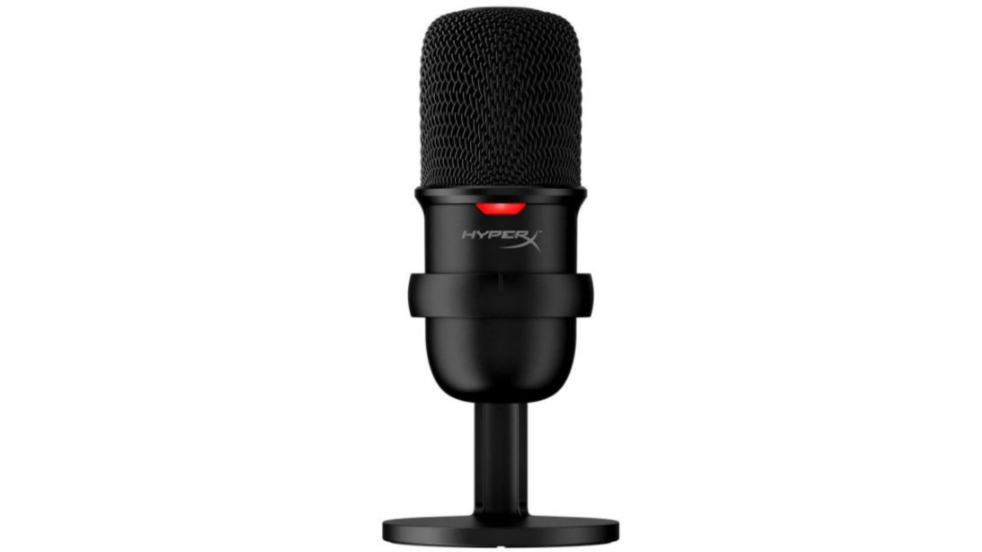 HyperX Solocast tem sensor de toque para silenciar e LED indicador de microfone em mudo (Divulgação/ HyperX)