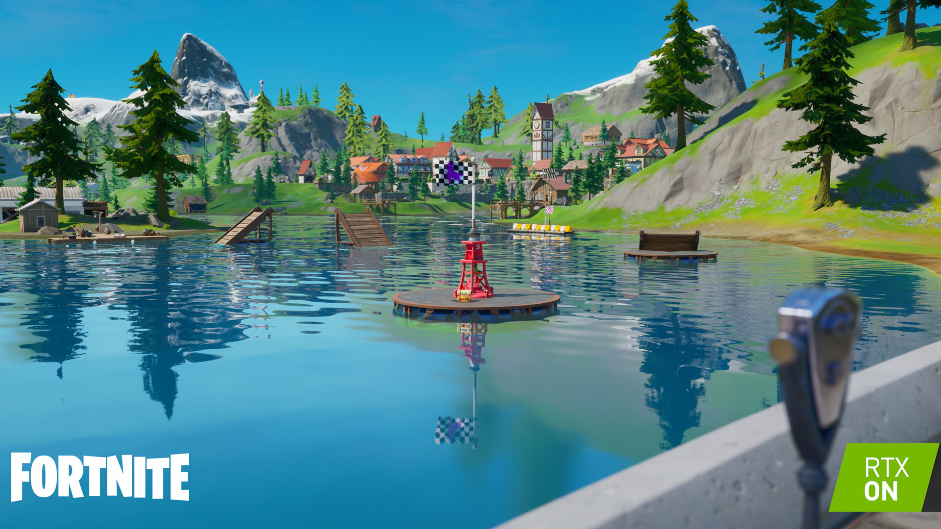 Fortnite é um dos jogos que recebeu o Ray Tracing. (Foto: Divulgação/Nvidia)