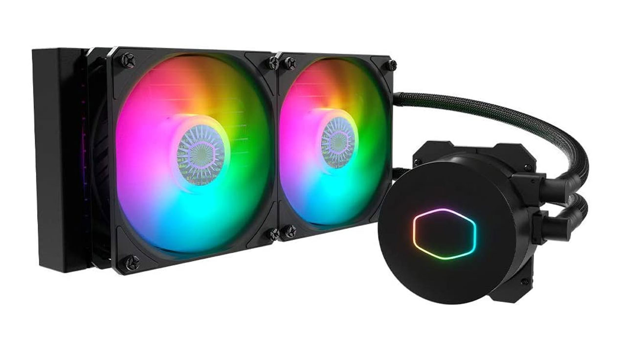 O Liquid Cooler Para Processador Cooler Master MasterLiquid é uma boa opção de entrada sem abrir mão da iluminação (Foto: Divulgação)
