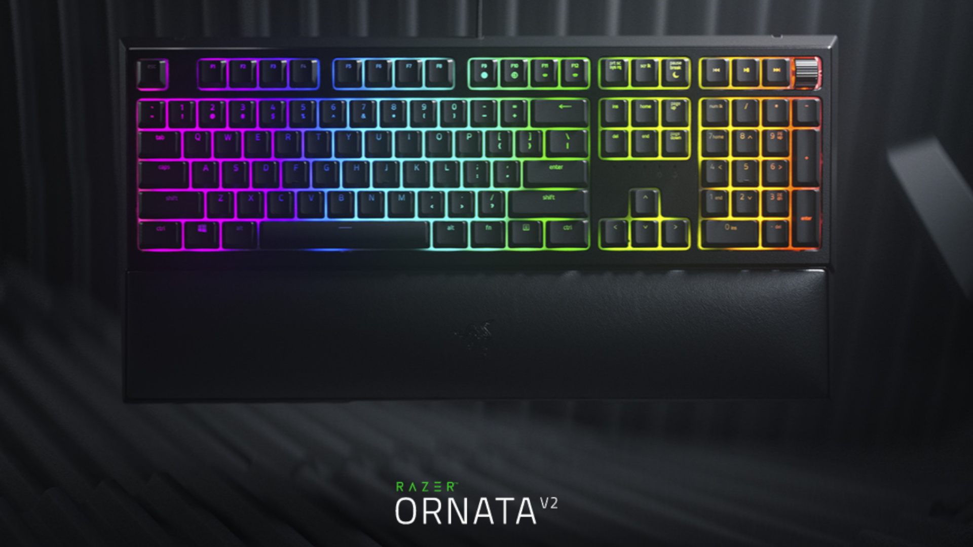 O teclado gamer Razer Ornata V2 aposta em switch de membrana com resposta táctil e sonora (Foto: Divulgação/Razer)